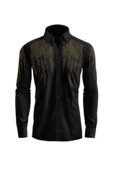 Celestial Cascade Men's Dress Shirt